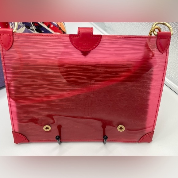 Louis Vuitton Red Translucent Epi Plage Pochette - Picture 4 of 9